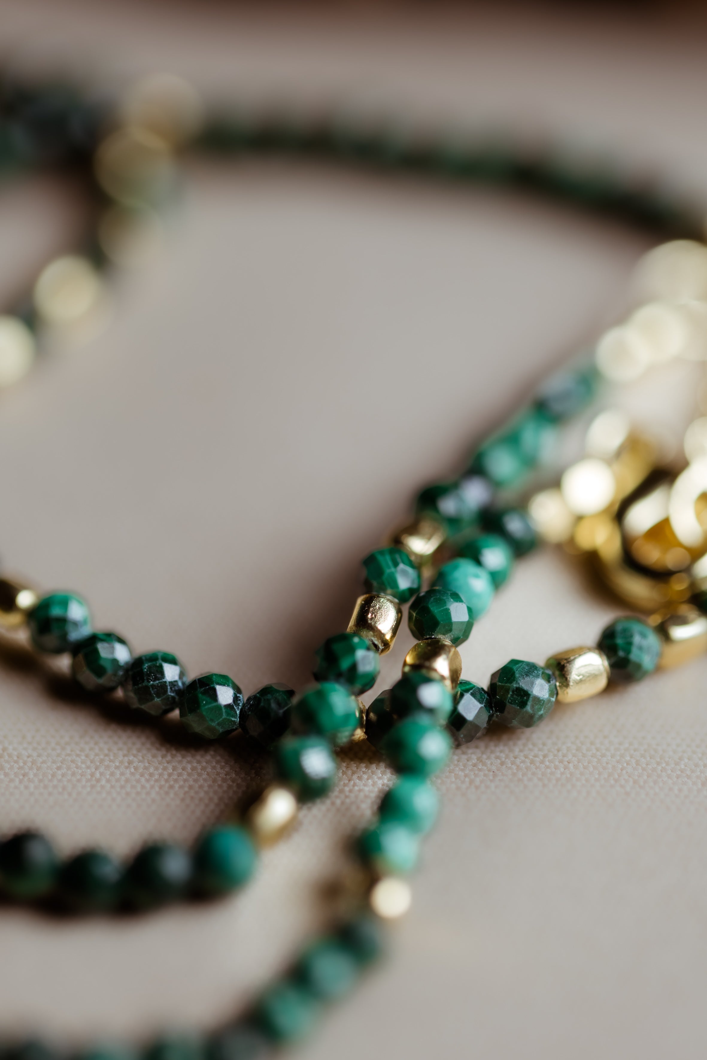 Malachite Beaded Chain