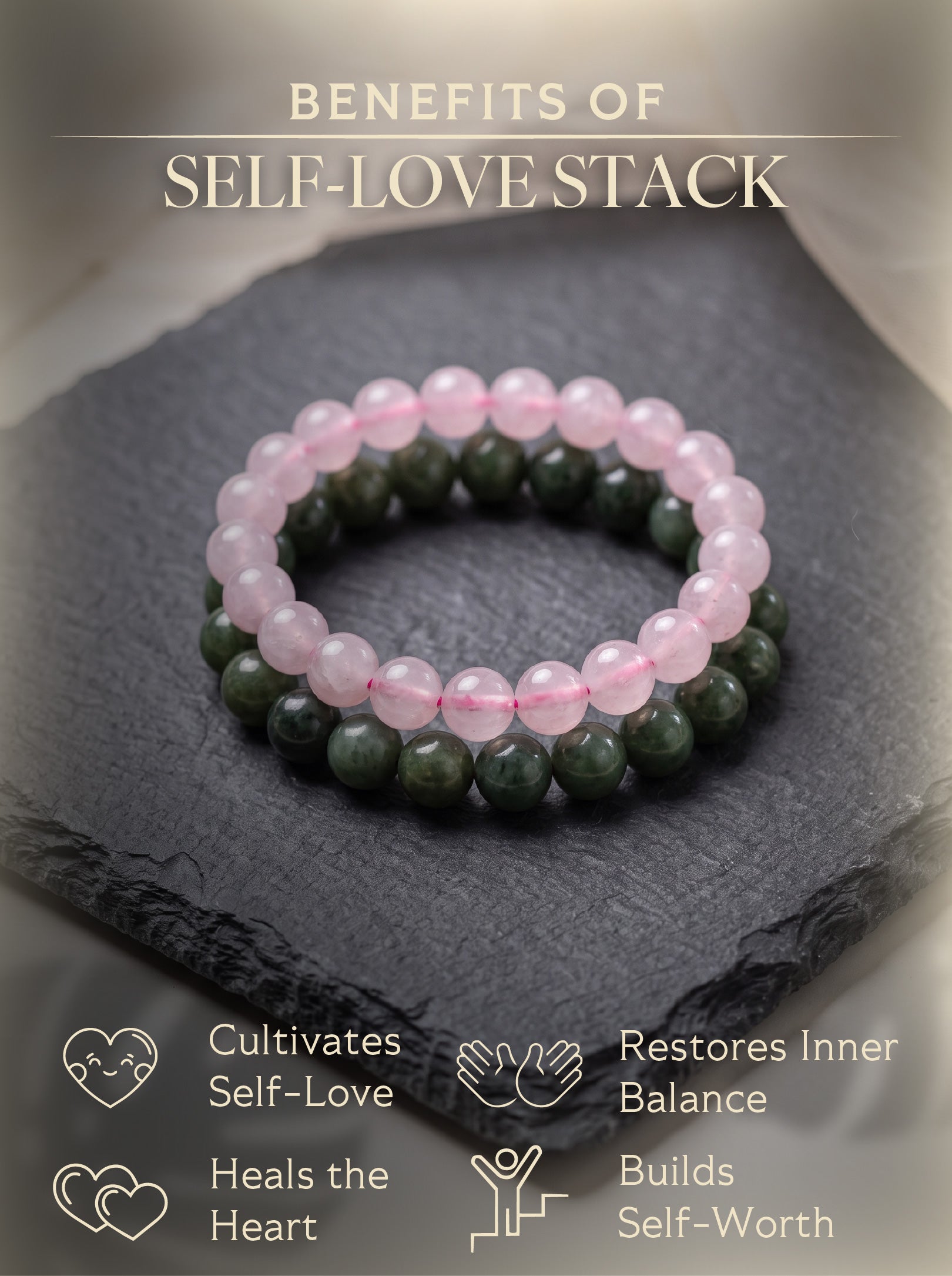 Self Love Bracelet Stack