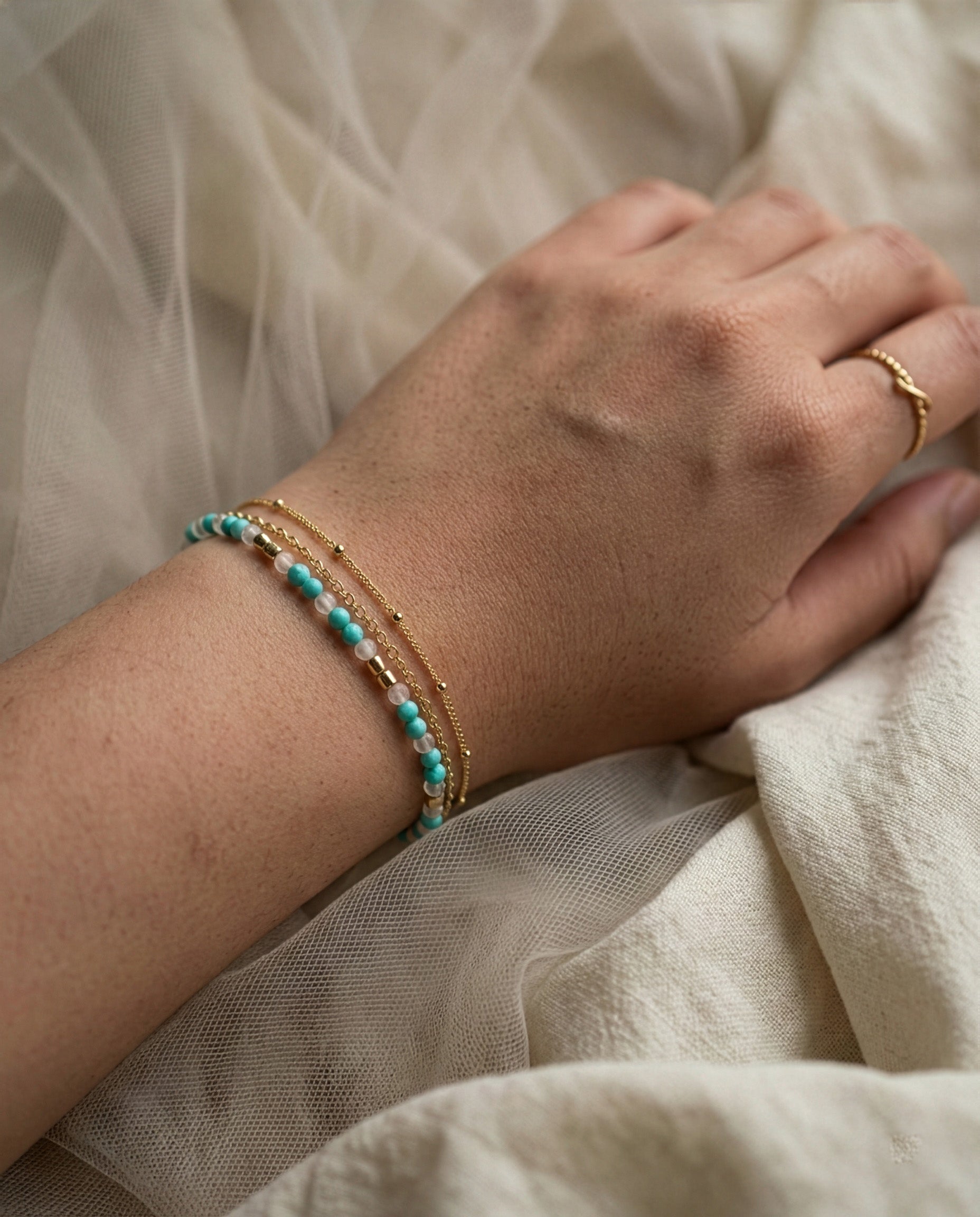 Turquoise Moon Layer Bracelet